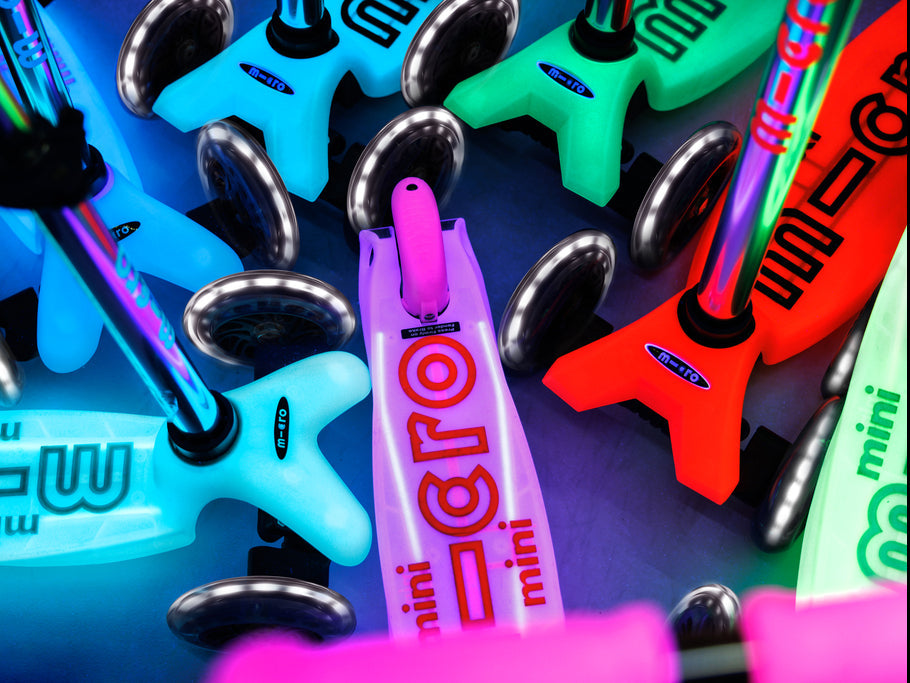 Nuevos Scooters que Brillan en la Oscuridad