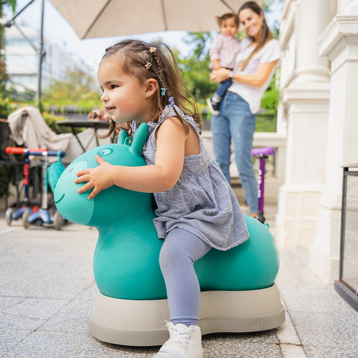 Micro Correpasillo Saltarín Inflable Aqua