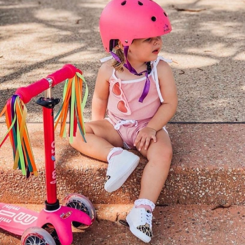 Micro Scooter Mini Deluxe LED Rosado