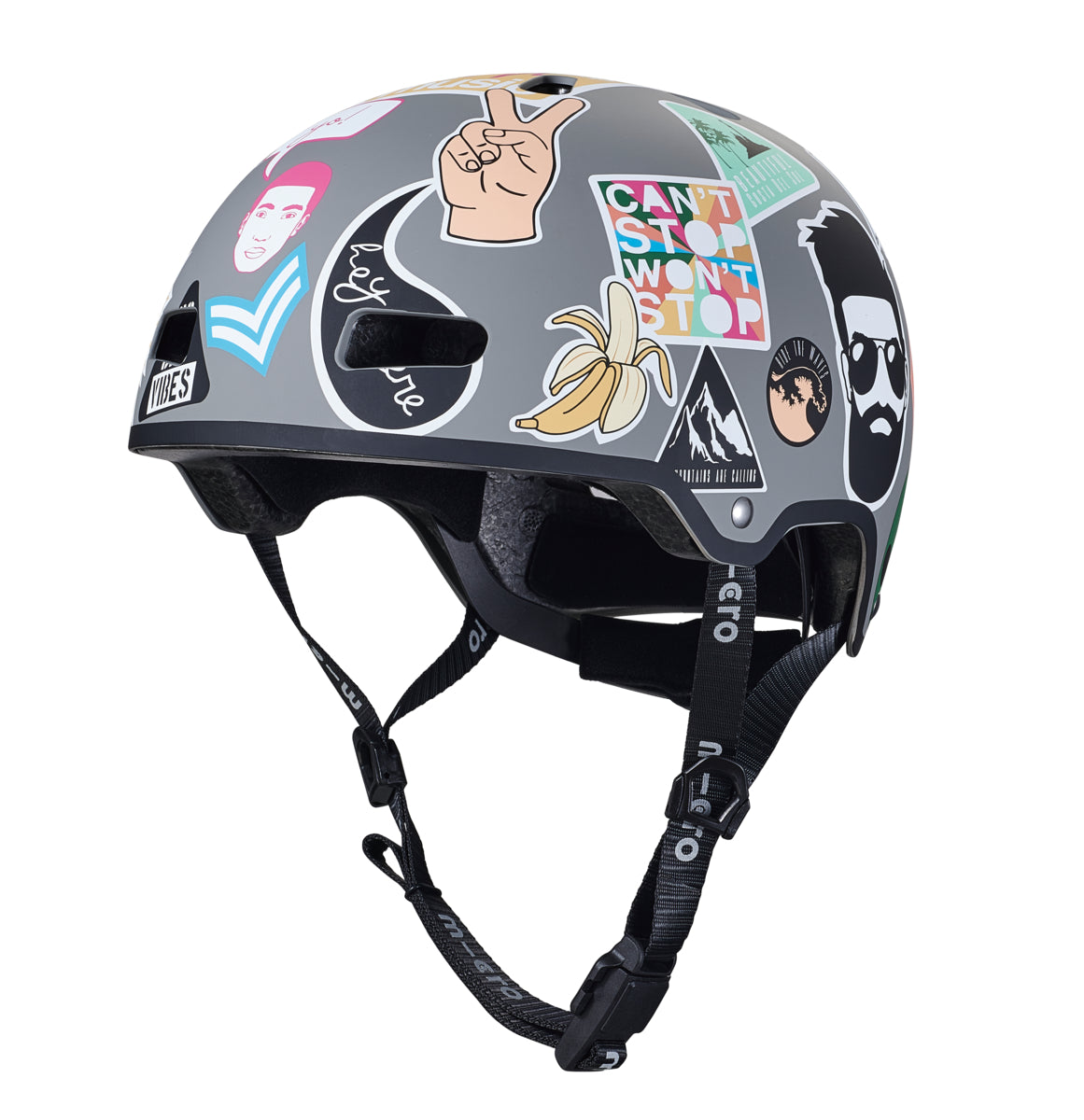 Micro Casco Niño Stickers M
