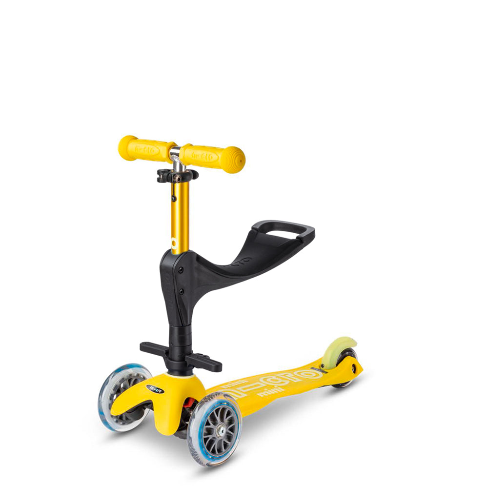PREVENTA Micro Scooter Mini Deluxe 3en1 Amarillo