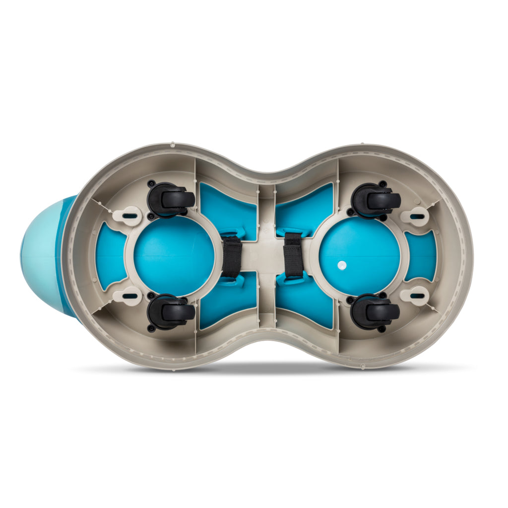 Micro Correpasillo Saltarín Inflable Azul