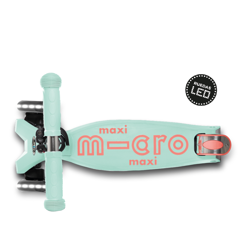Micro Scooter Maxi Deluxe LED Menta