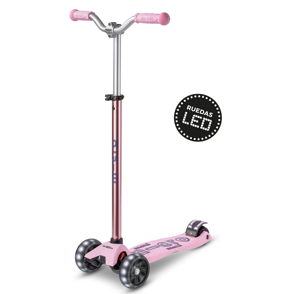 PREVENTA Micro Scooter Maxi Deluxe LED PRO Rosa