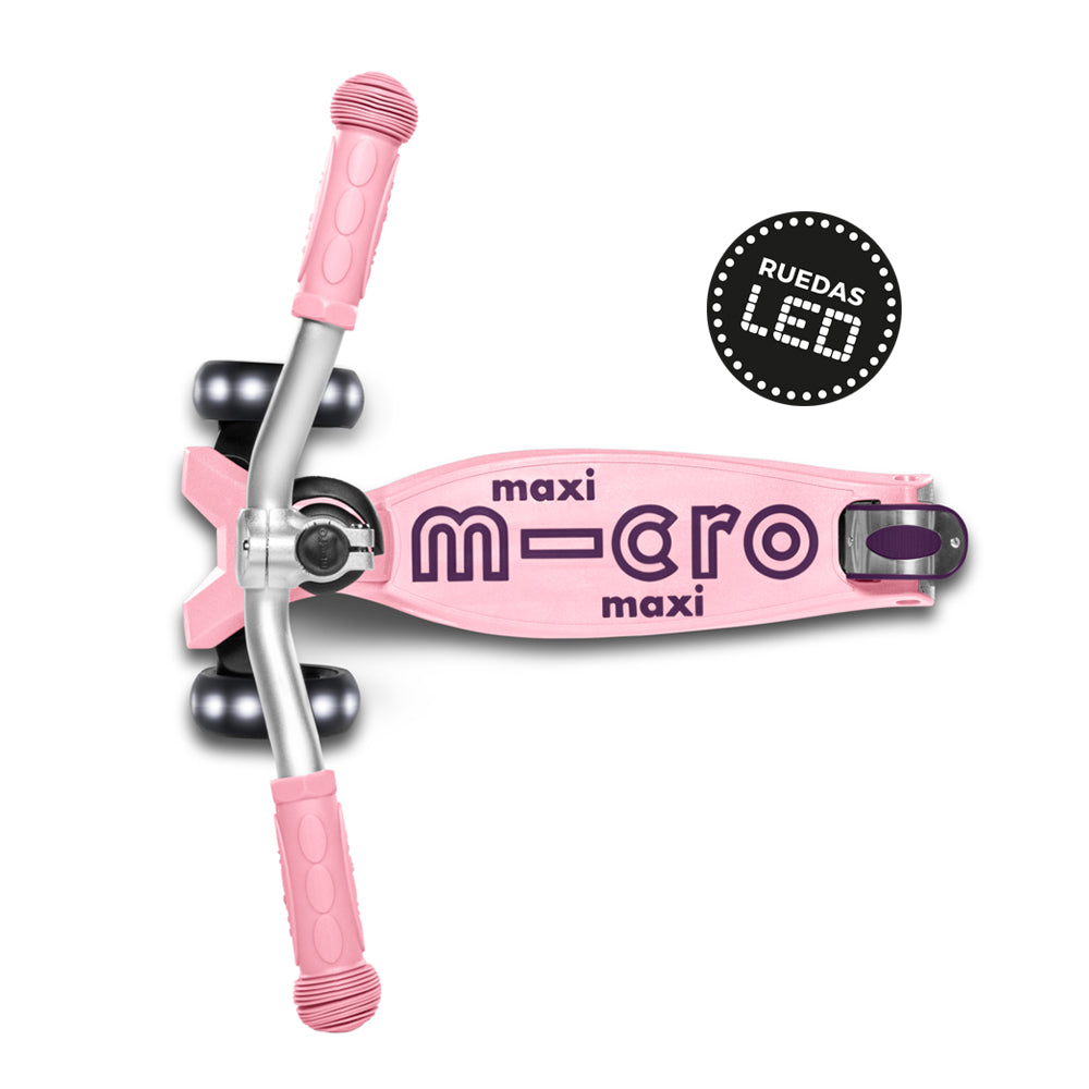 PREVENTA Micro Scooter Maxi Deluxe LED PRO Rosa