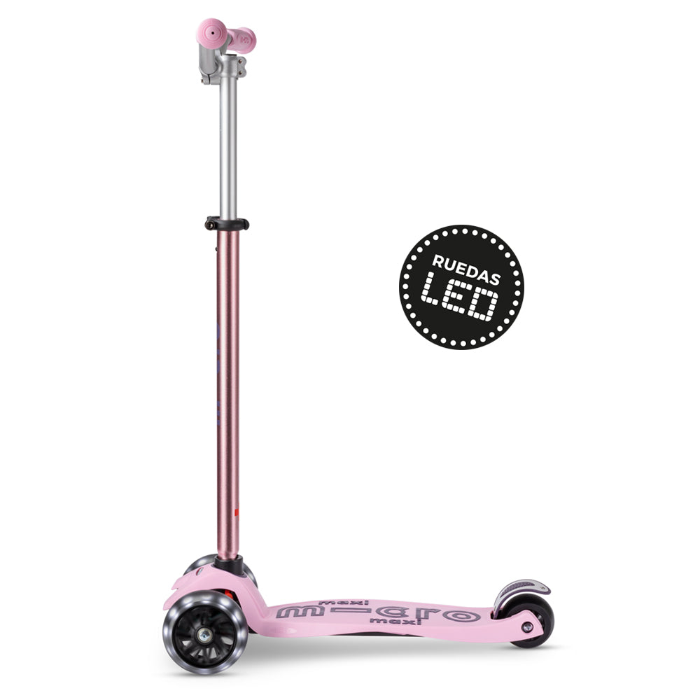 PREVENTA Micro Scooter Maxi Deluxe LED PRO Rosa