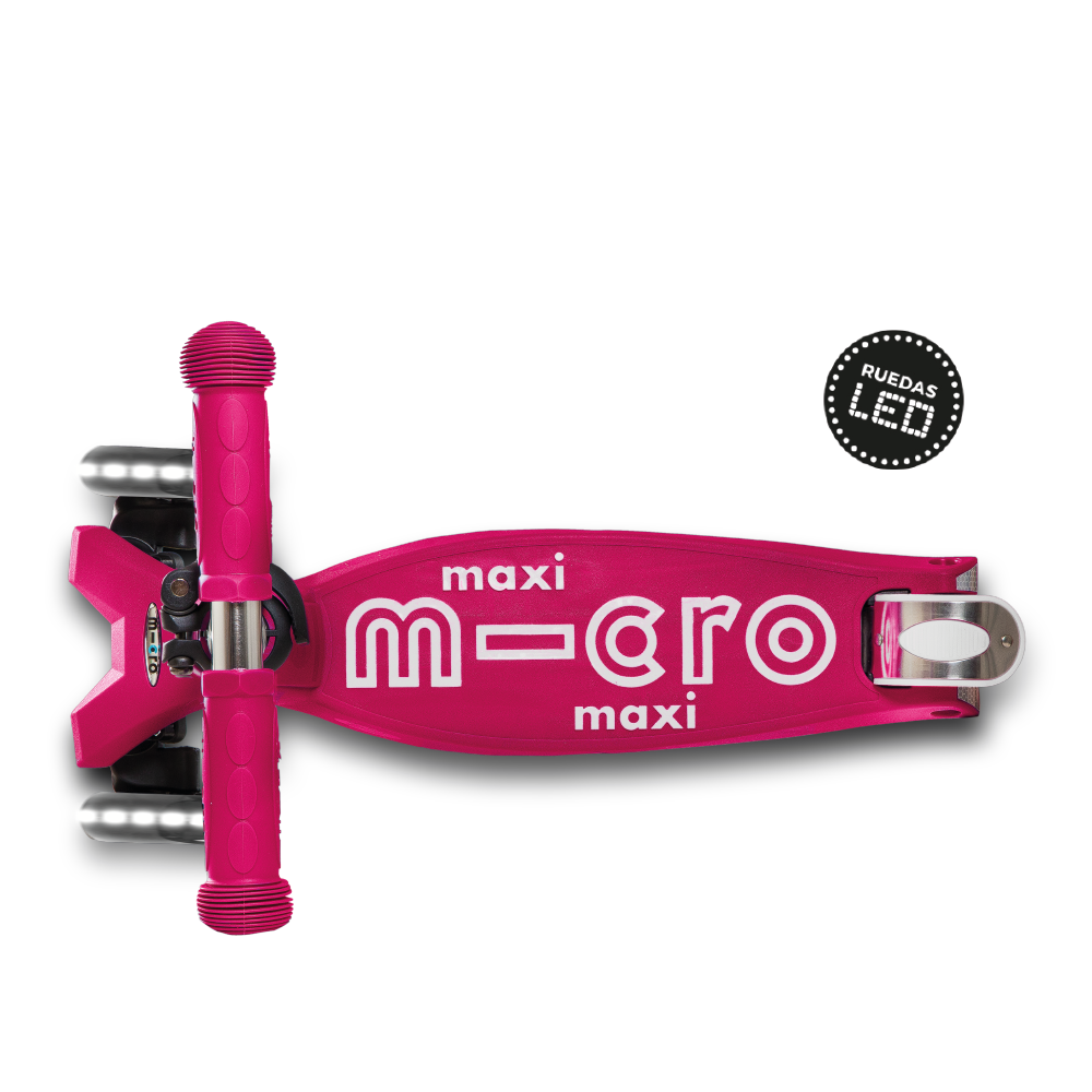 Micro Scooter Maxi Deluxe LED Rosado