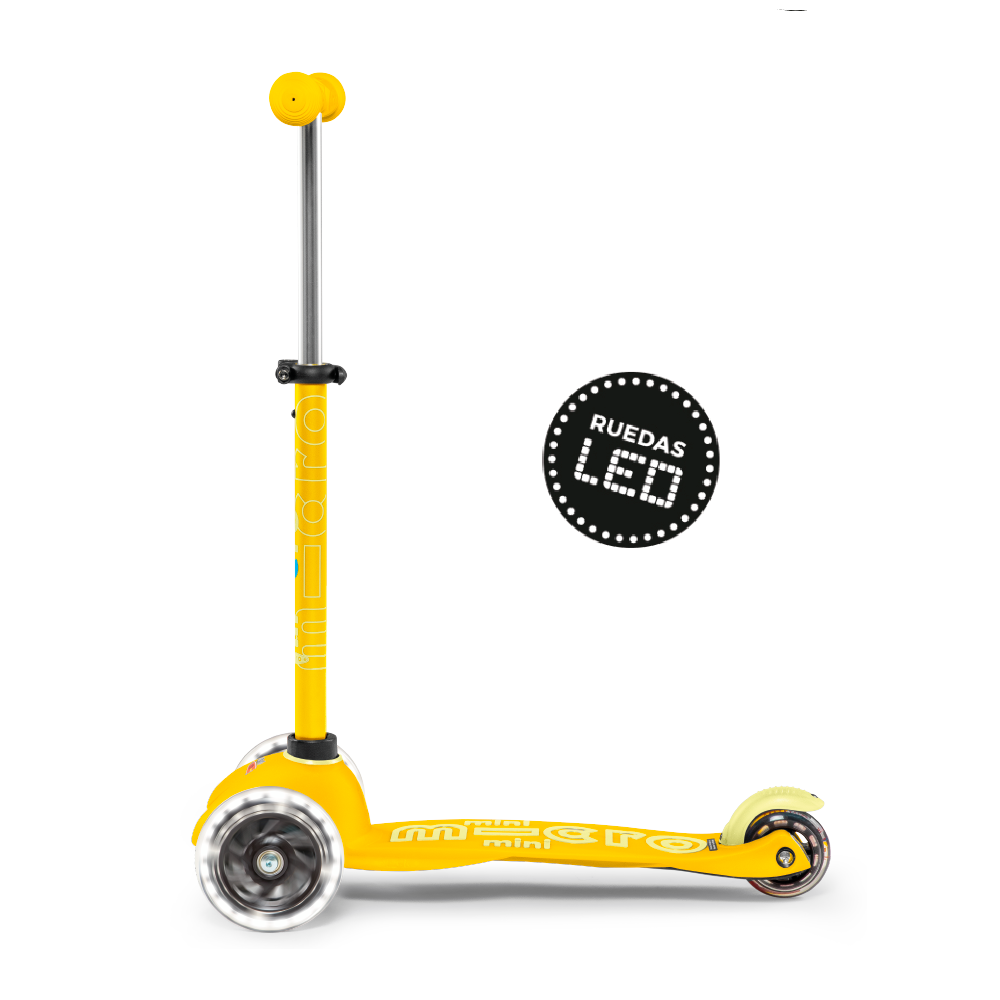 Micro Scooter Mini Deluxe LED Amarillo
