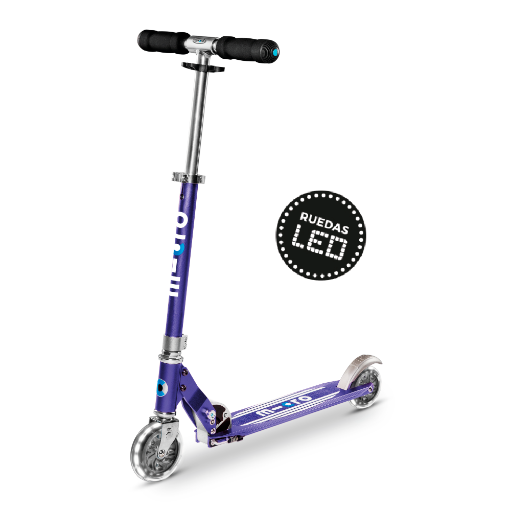Micro Scooter Sprite LED Azul Líneas