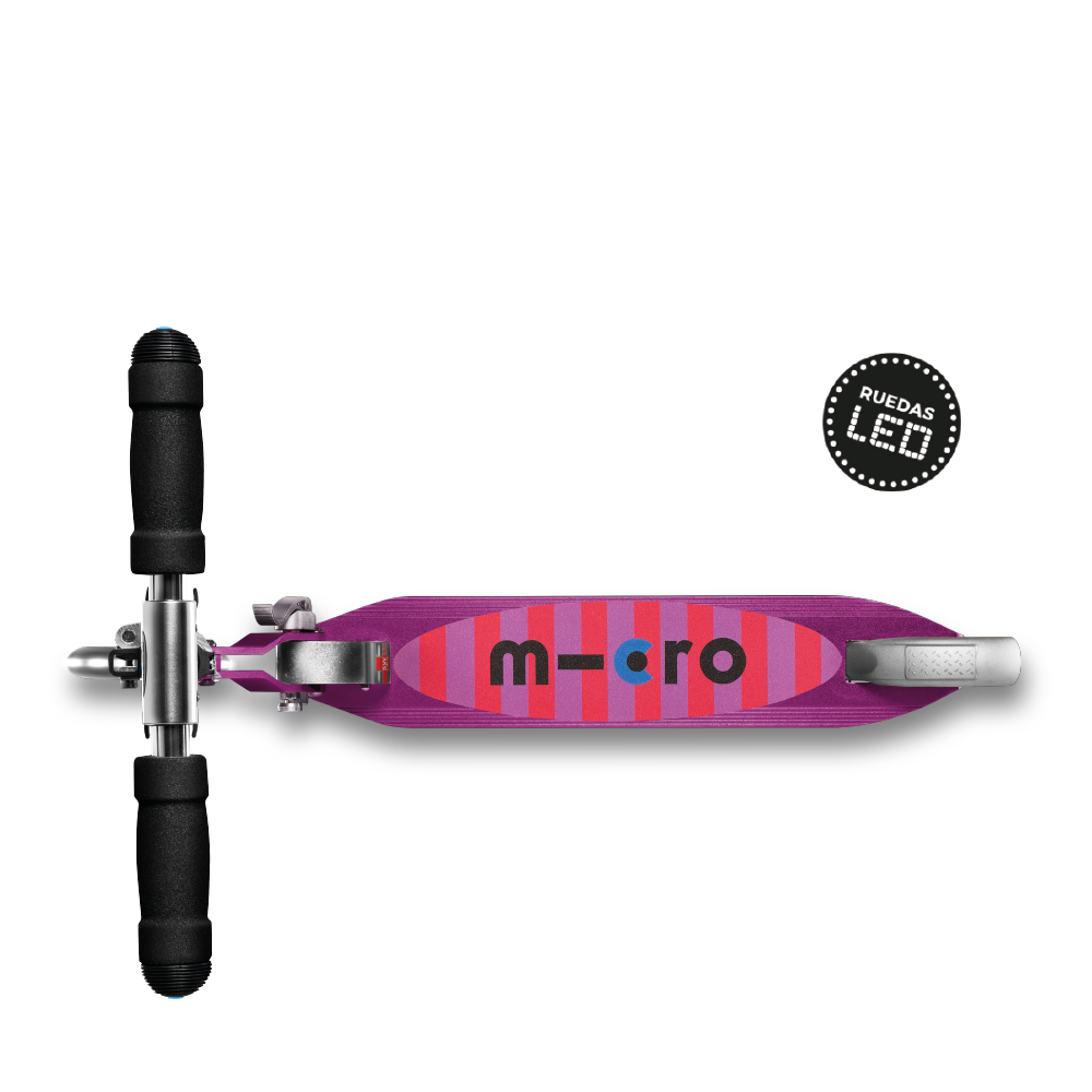 Micro Scooter Sprite LED Morado líneas