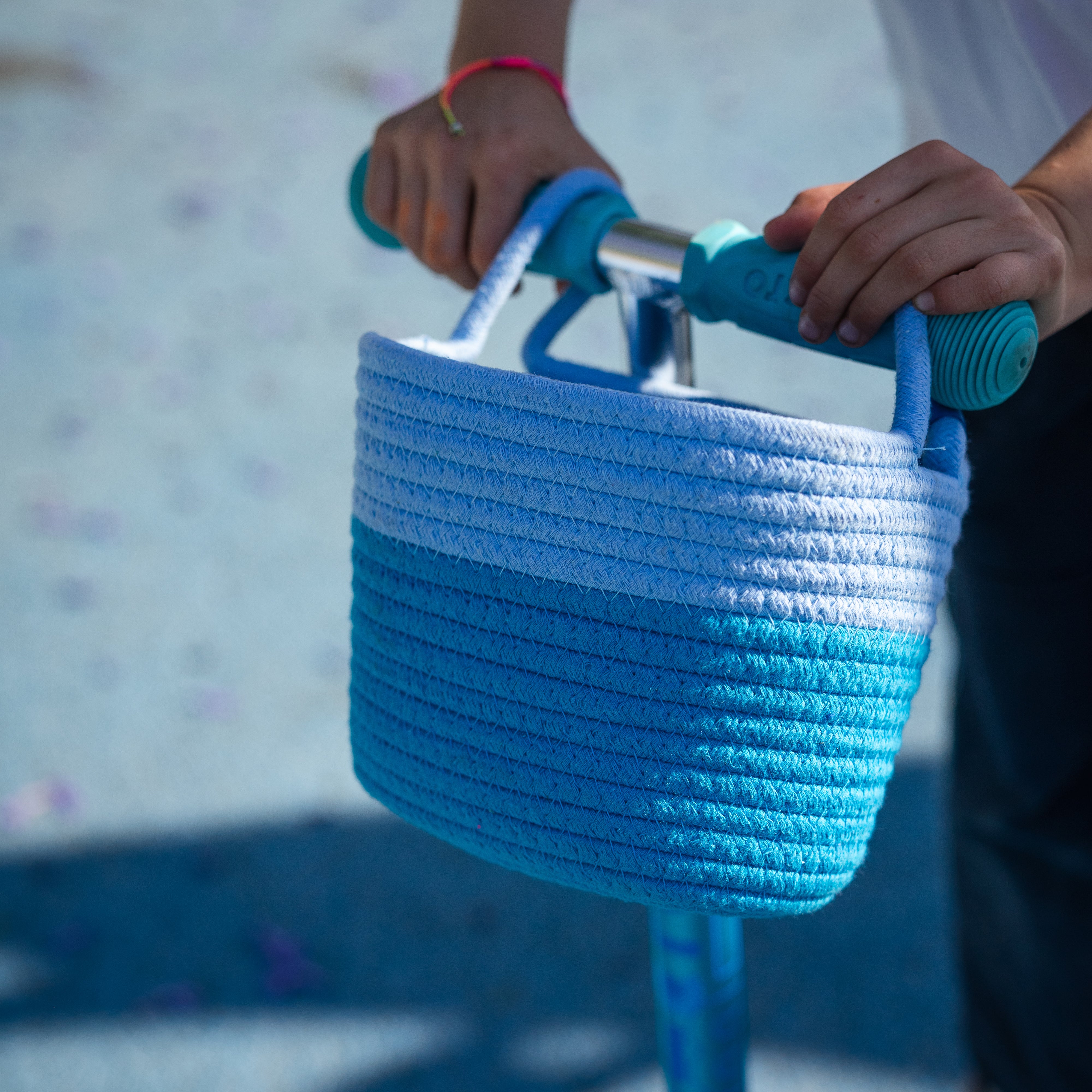 Canasto Azul de algodón / AC4805 Accesorio Micro