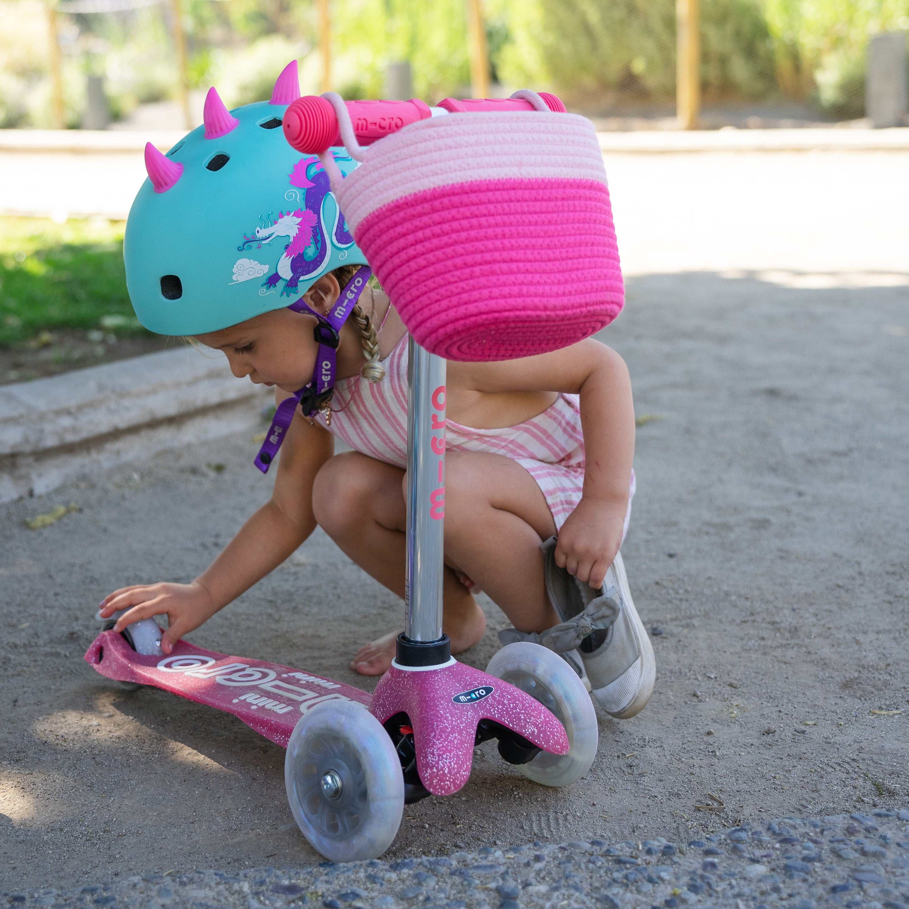 Canasto Rosado de algodón / AC4804 Accesorio Micro