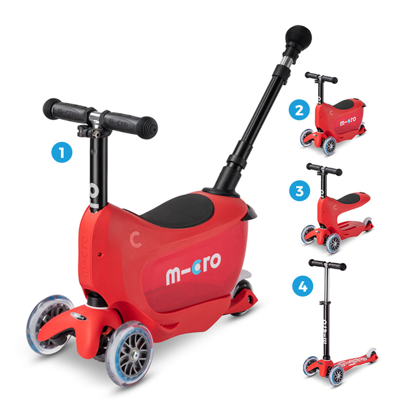 Micro Scooter Mini2Go Deluxe Plus Rojo