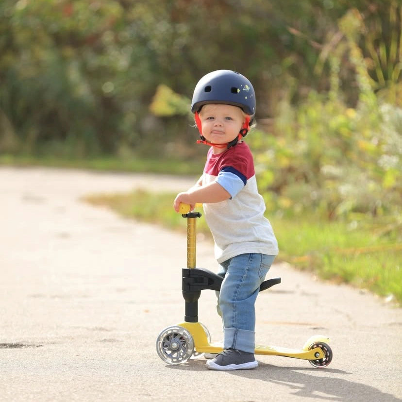 PREVENTA Micro Scooter Mini Deluxe 3en1 Amarillo