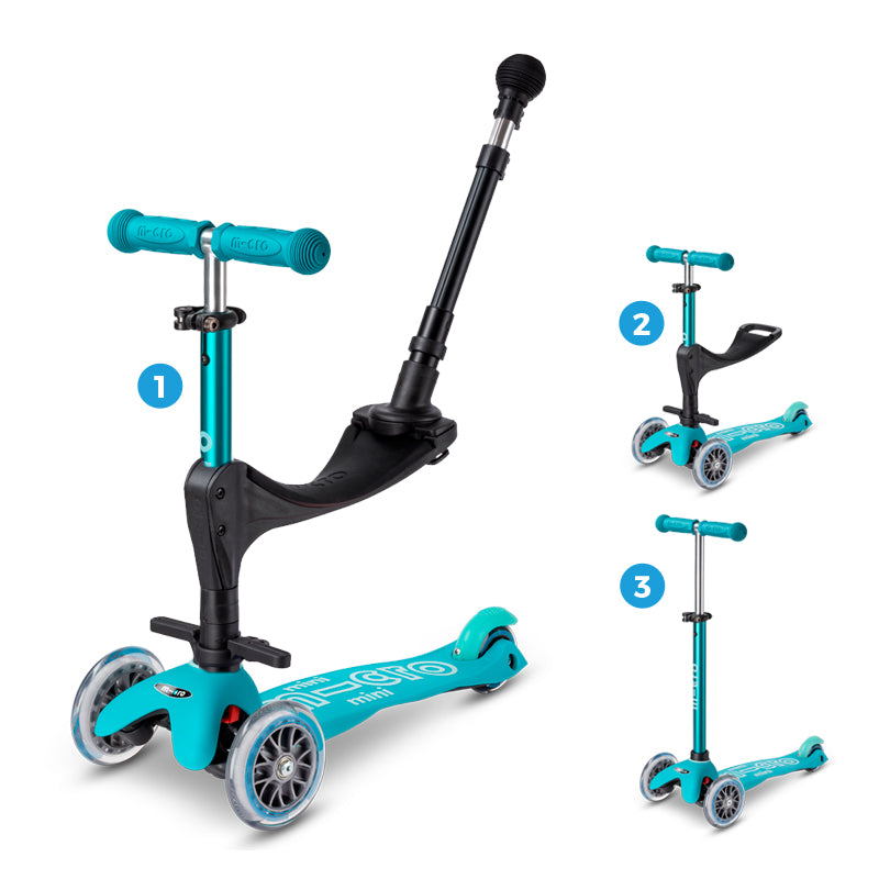 Micro Scooter Mini Deluxe 3en1 Aqua