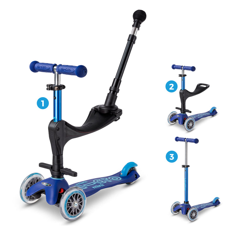 Micro Scooter Mini Deluxe 3en1 Azul