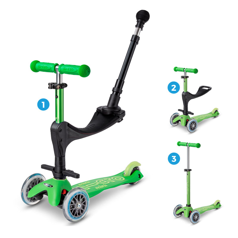 Micro Scooter Mini Deluxe 3en1 Verde
