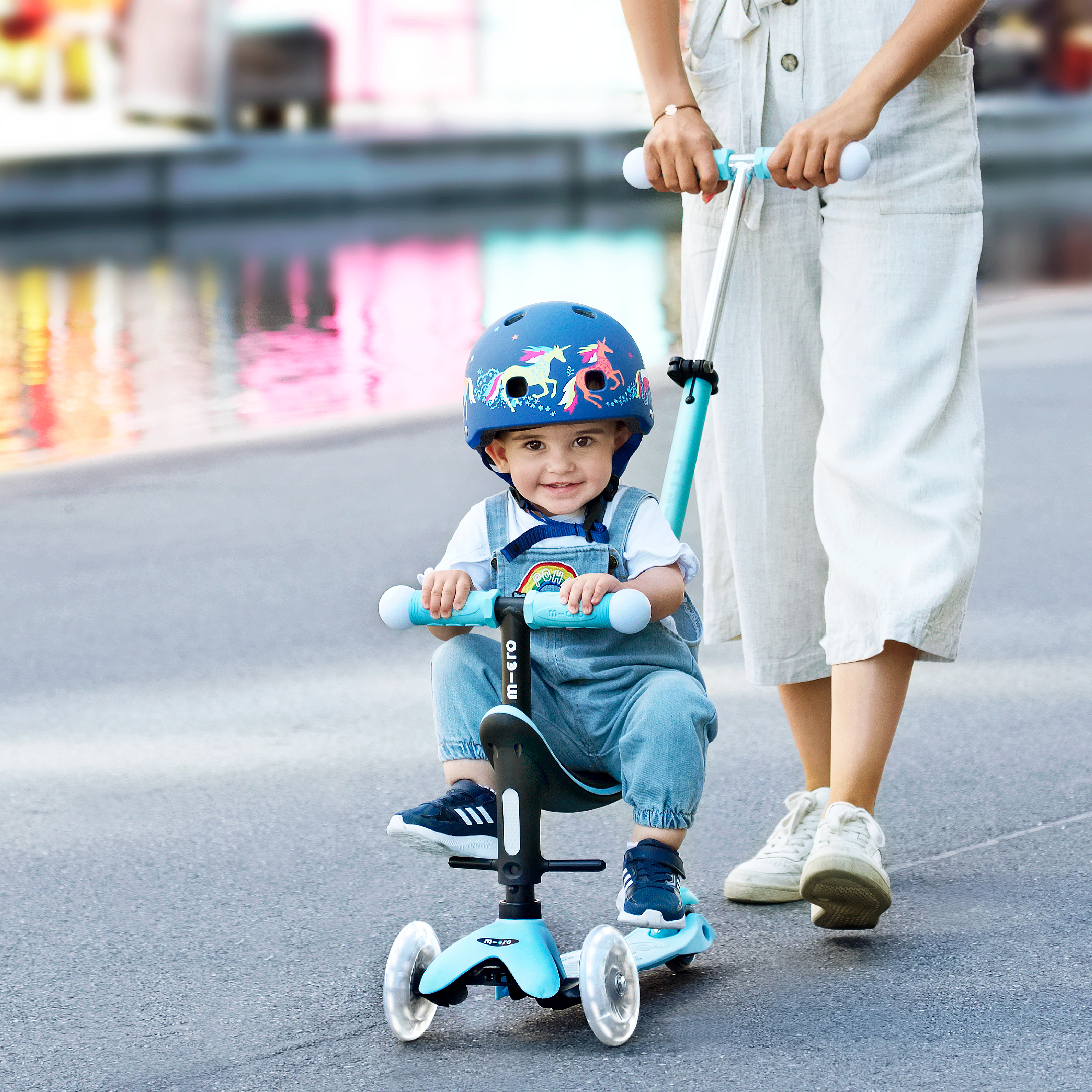 Micro Scooter Mini2grow LED Magic Celeste