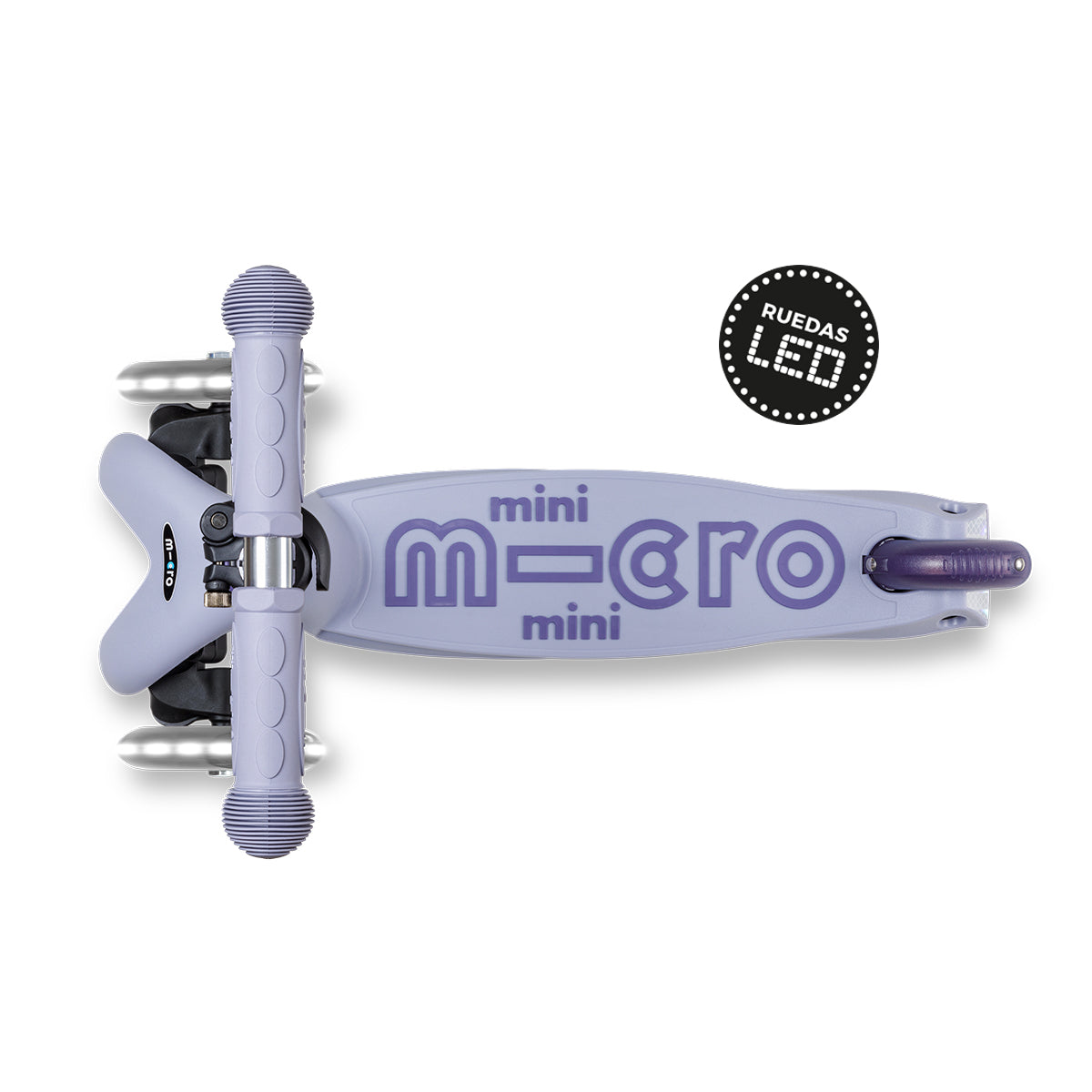 Micro Scooter niños Mini 4 Etapas Led 3 ruedas Lavanda