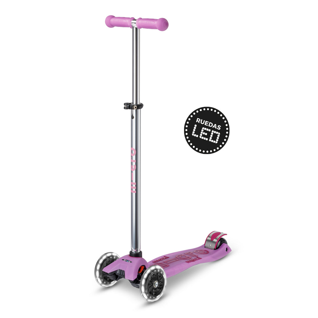 Micro Scooter Maxi Deluxe LED Brilla de Noche Lavanda