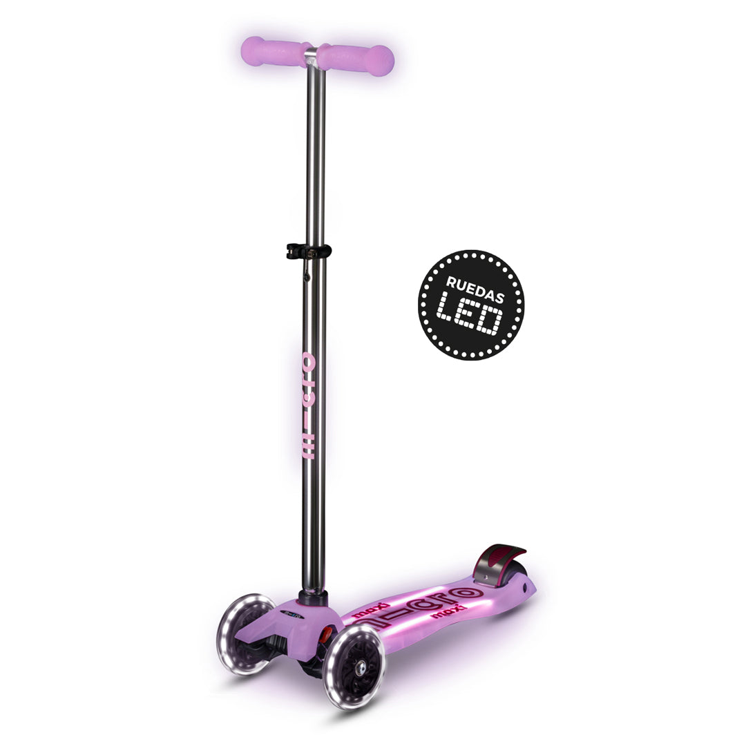 Micro Scooter Maxi Deluxe LED Brilla de Noche Lavanda