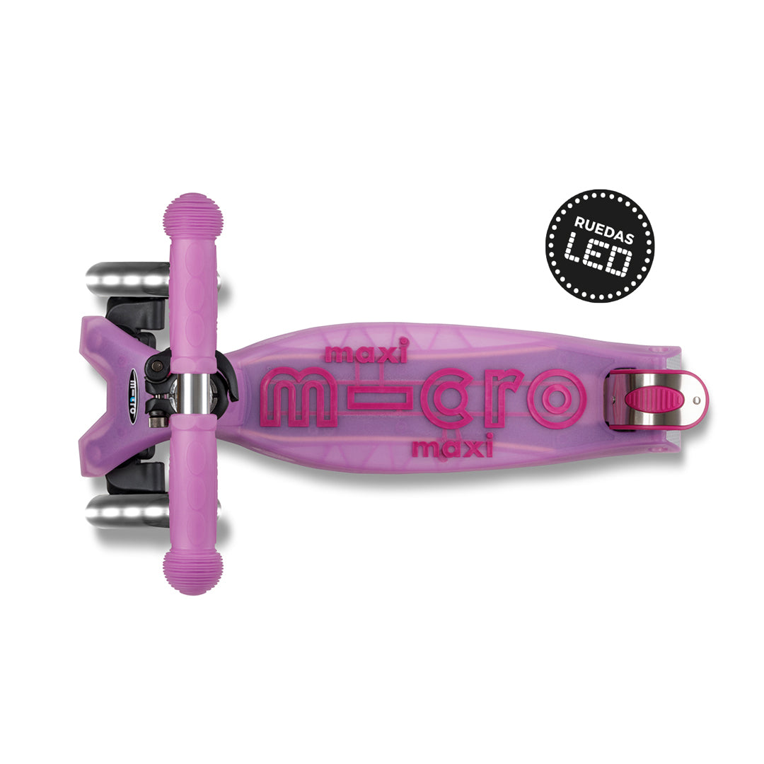 Micro Scooter Maxi Deluxe LED Brilla de Noche Lavanda