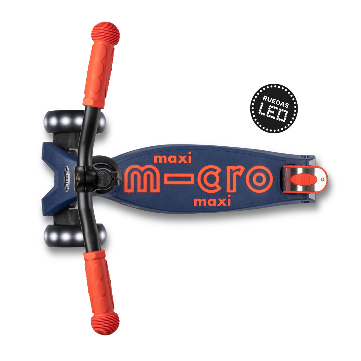 Micro Scooter Maxi Deluxe LED PRO Azul-Rojo