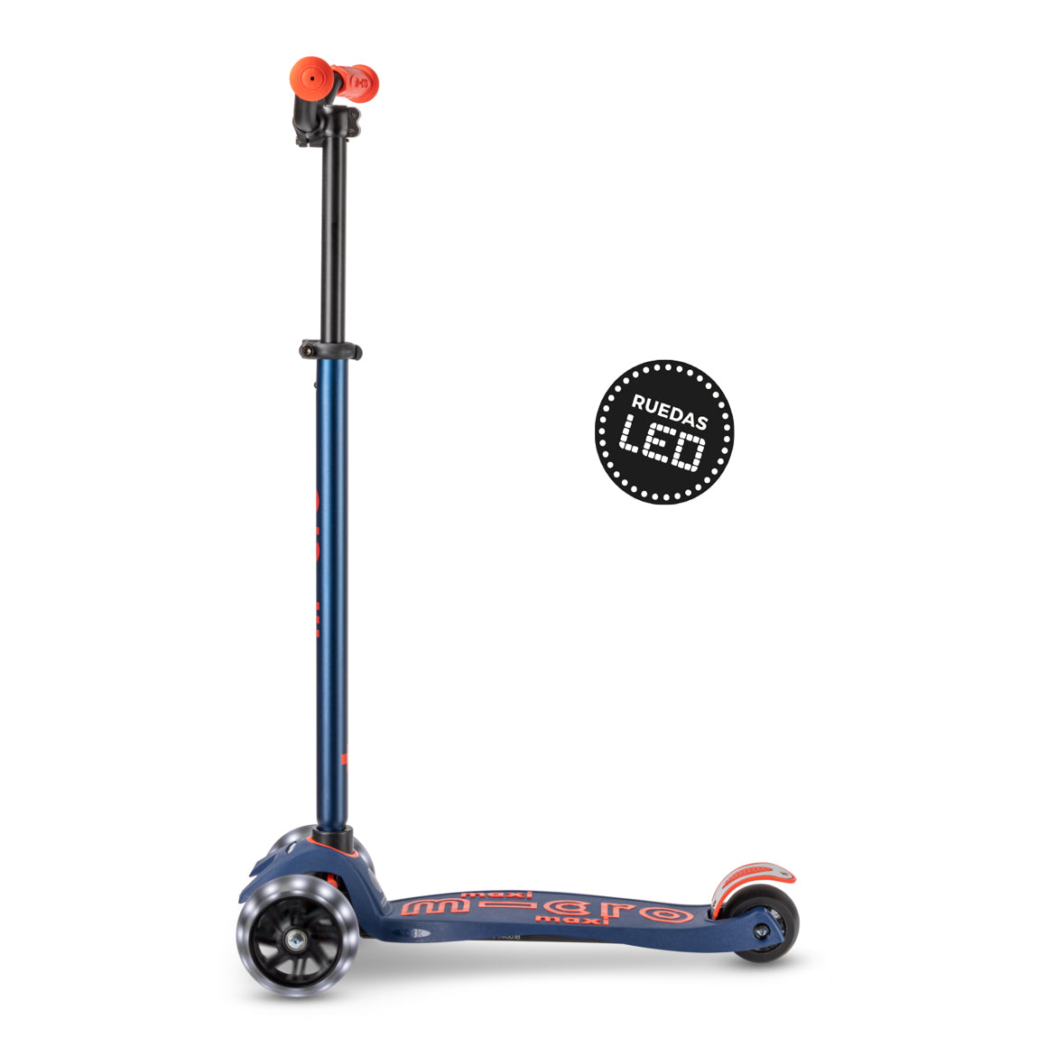 Micro Scooter Maxi Deluxe LED PRO Azul-Rojo