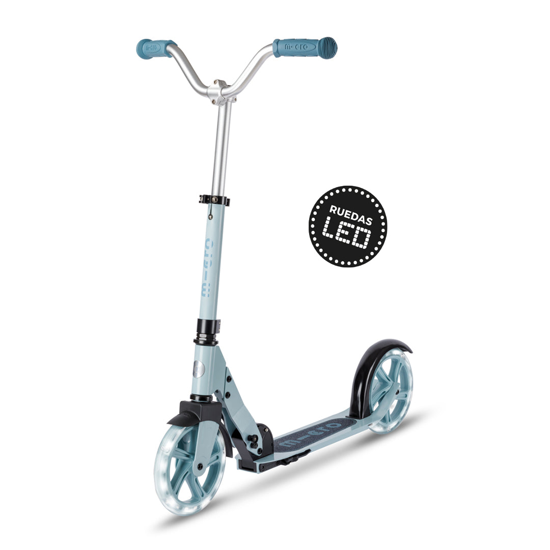 Micro Scooter Crucero LED Celeste