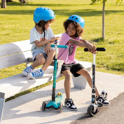 Micro Scooter Maxi Deluxe LED PLEGABLE Verde Petróleo