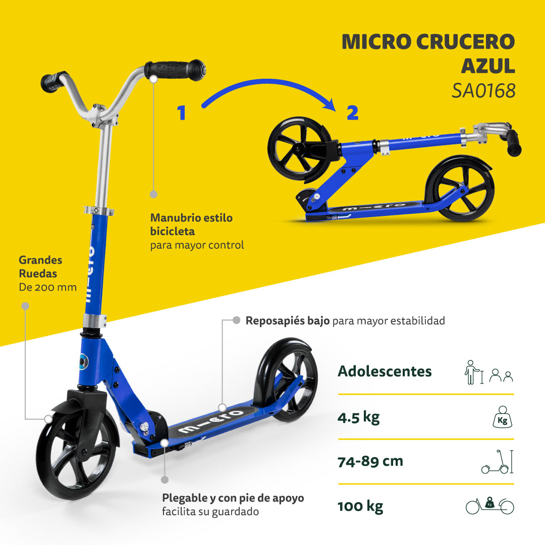 Micro Scooter Crucero Azul