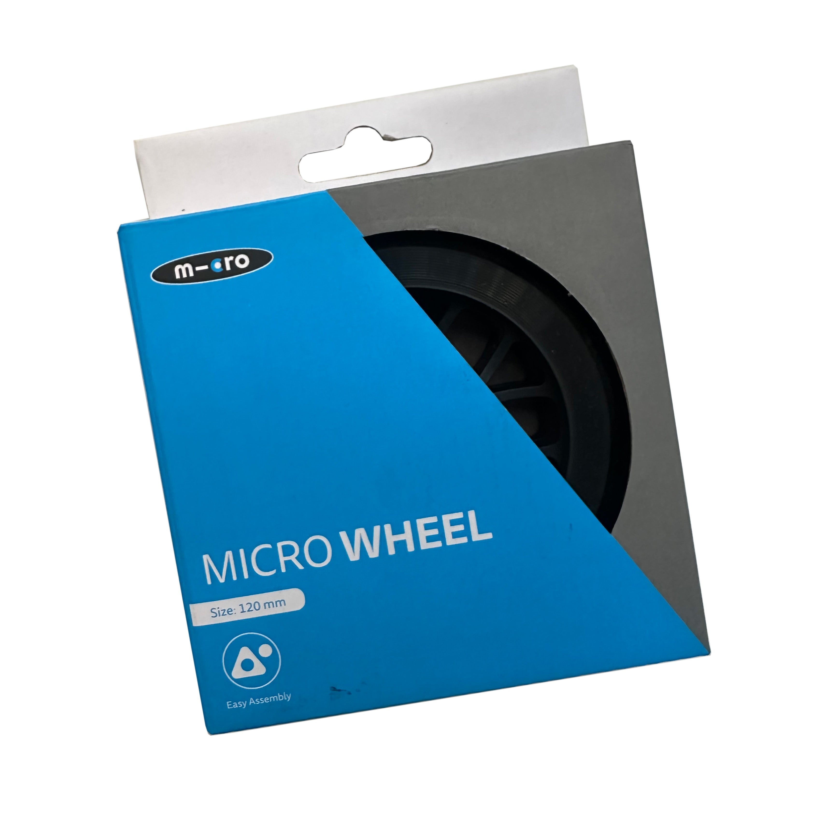 Rueda Delantera 120mm negra para Sprite y Sprite Deluxe (1 u) / AC4742B Repuesto Micro