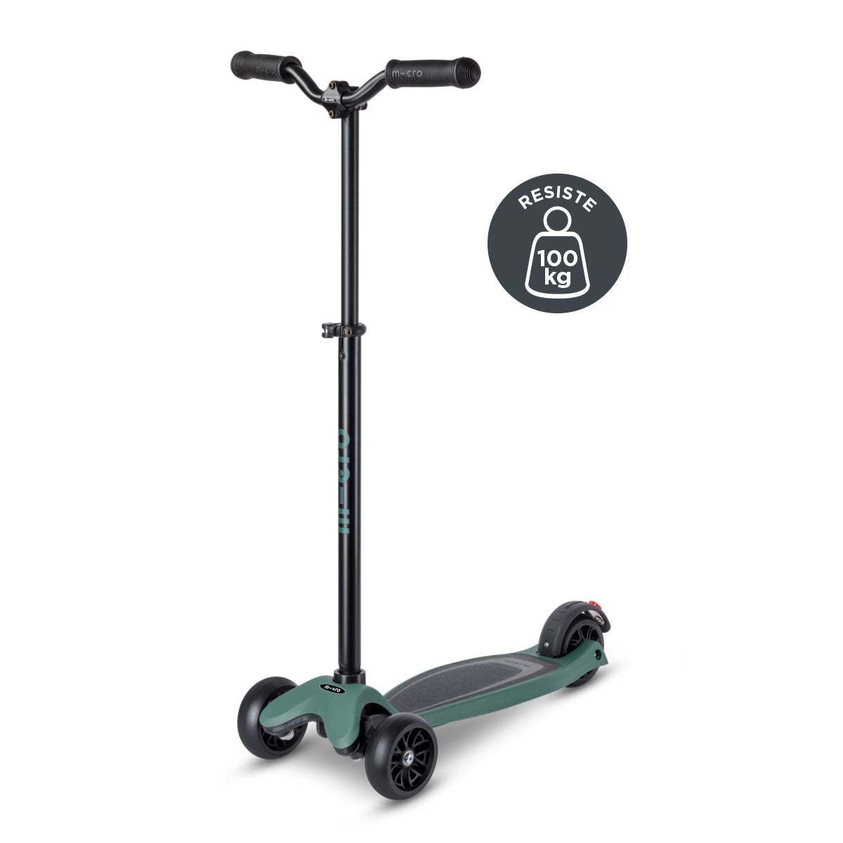 Micro Scooter Adolescentes Kickboard 3 ruedas Verde