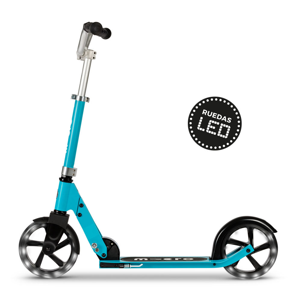 Micro Scooter Adolescentes Crucero LED Aqua