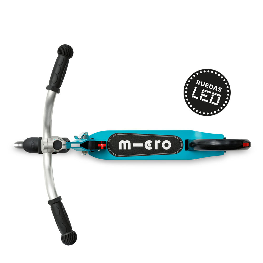 Micro Scooter Adolescentes Crucero LED Aqua