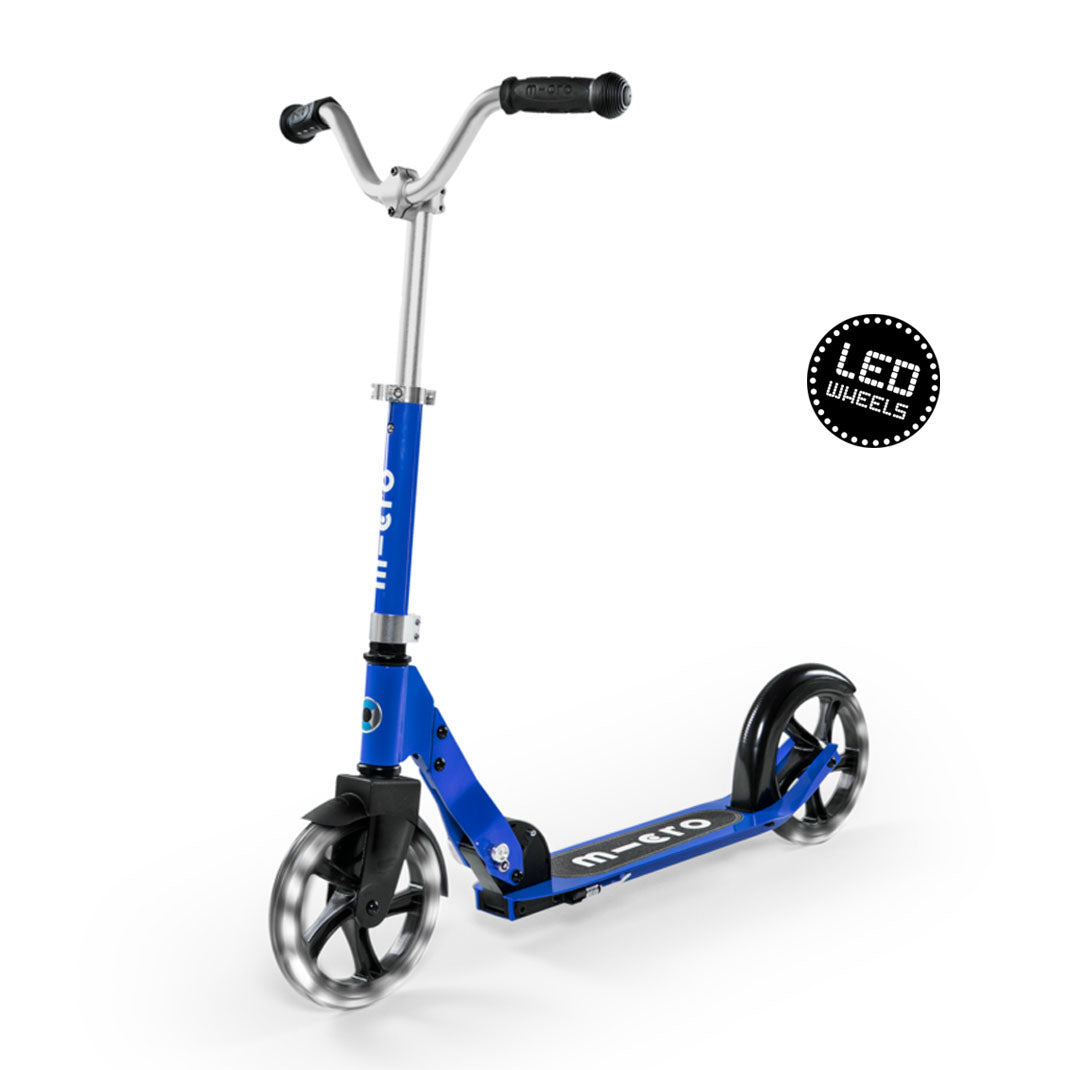 Micro Scooter Adolescentes Crucero LED Azul