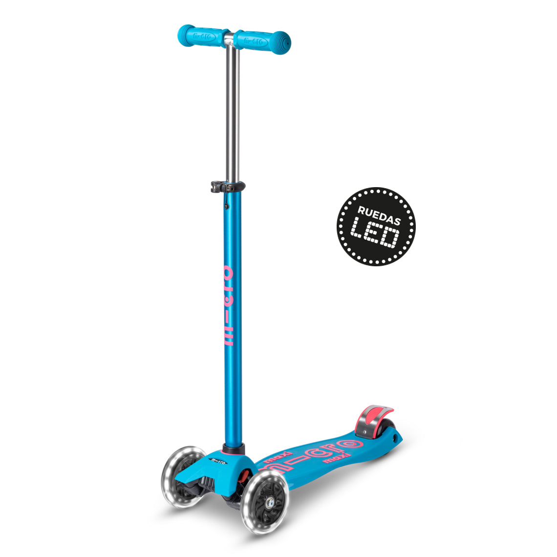 Micro Scooter Maxi Deluxe LED Aqua