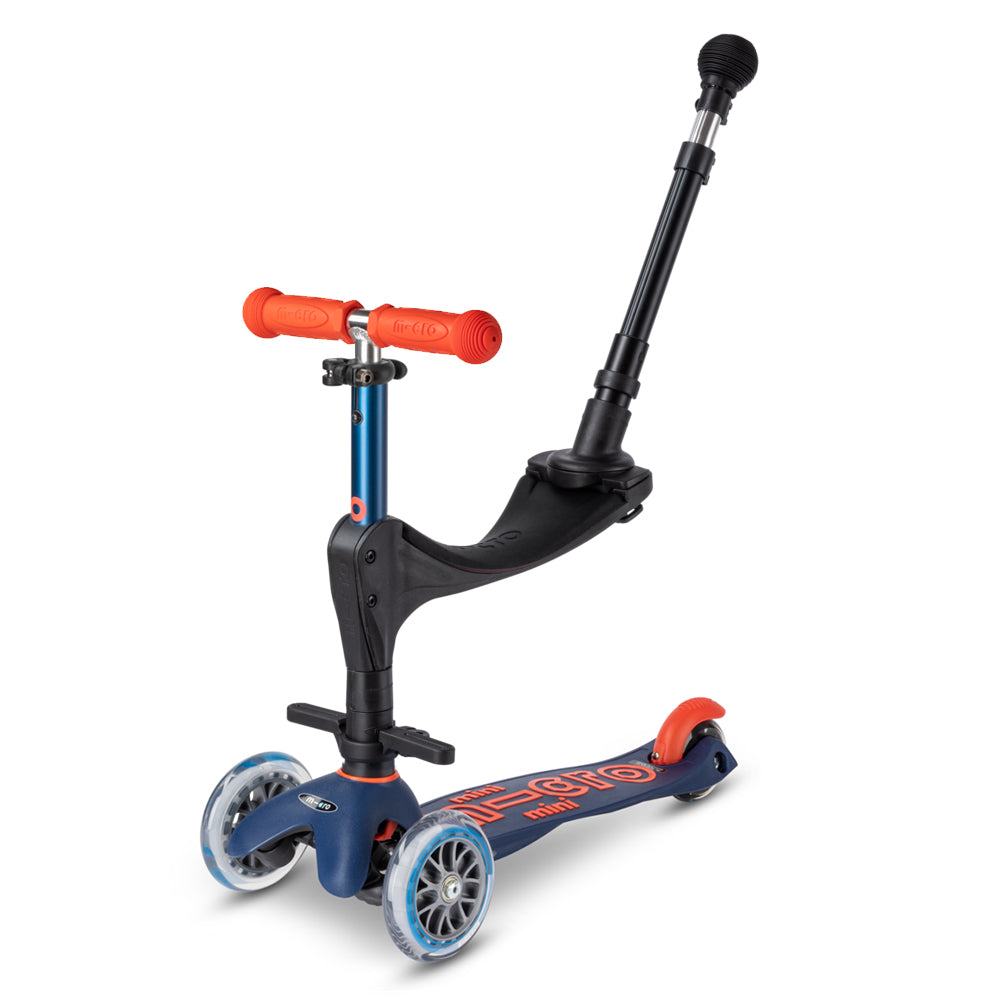 Micro Scooter Mini Deluxe 3en1 Azul Marino - Rojo