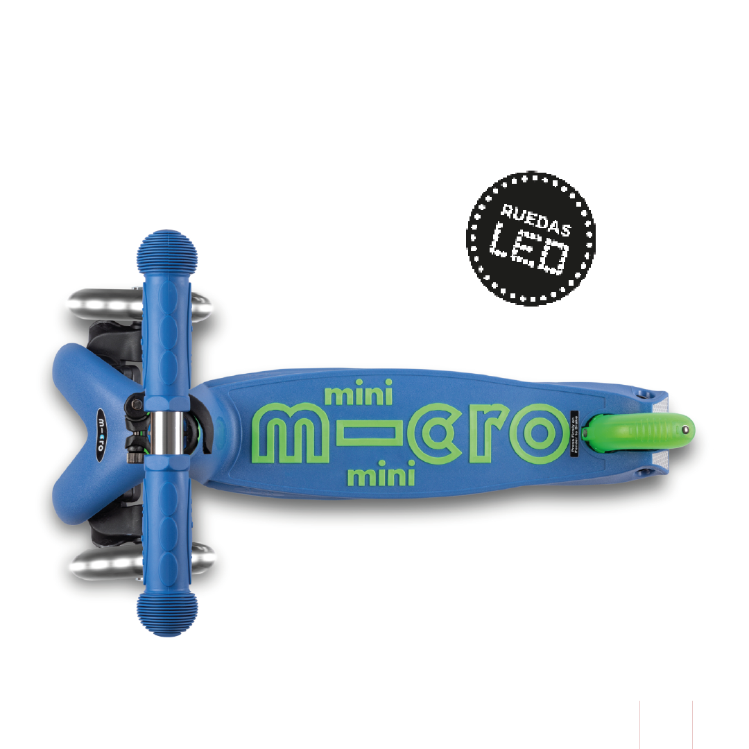 Micro Scooter Mini Deluxe LED Azul-Verde