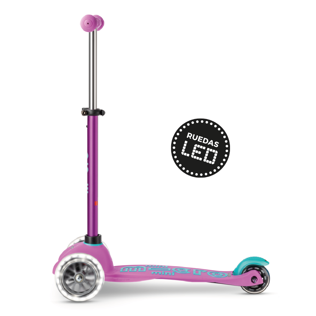 Micro Scooter Mini Deluxe LED Lavanda