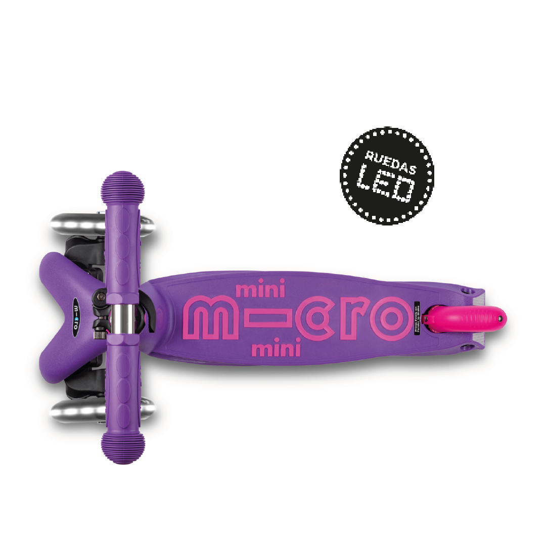 Micro Scooter Mini Deluxe LED Morado-Rosado