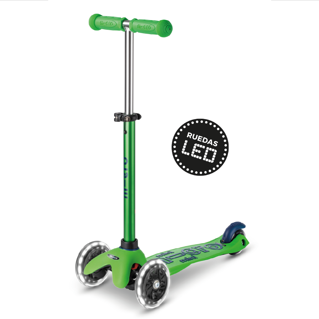 Micro Scooter Mini Deluxe LED Verde-Azul