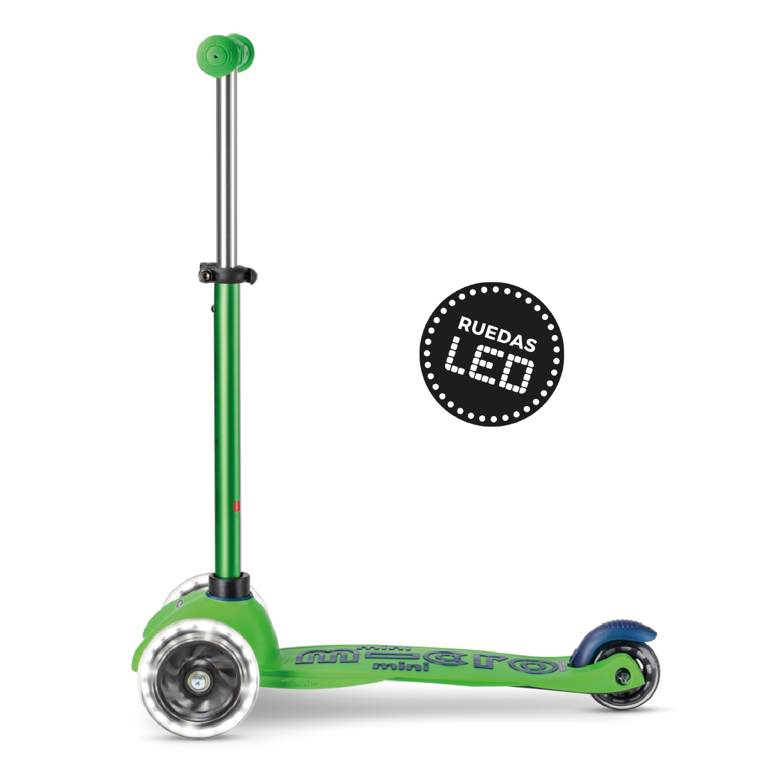 Micro Scooter Mini Deluxe LED Verde-Azul