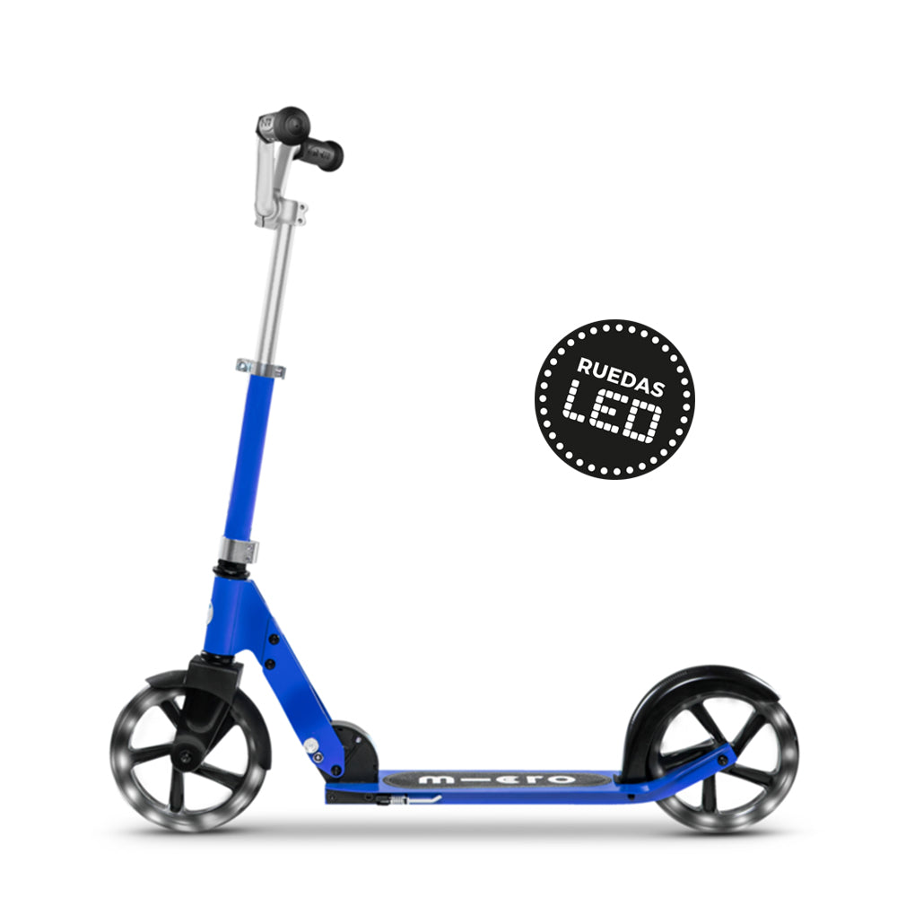Micro Scooter Adolescentes Crucero LED Azul