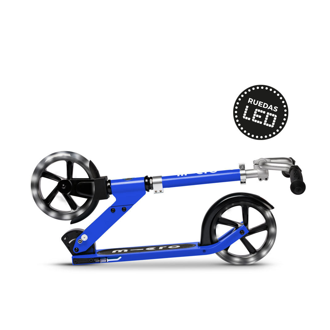 Micro Scooter Adolescentes Crucero LED Azul