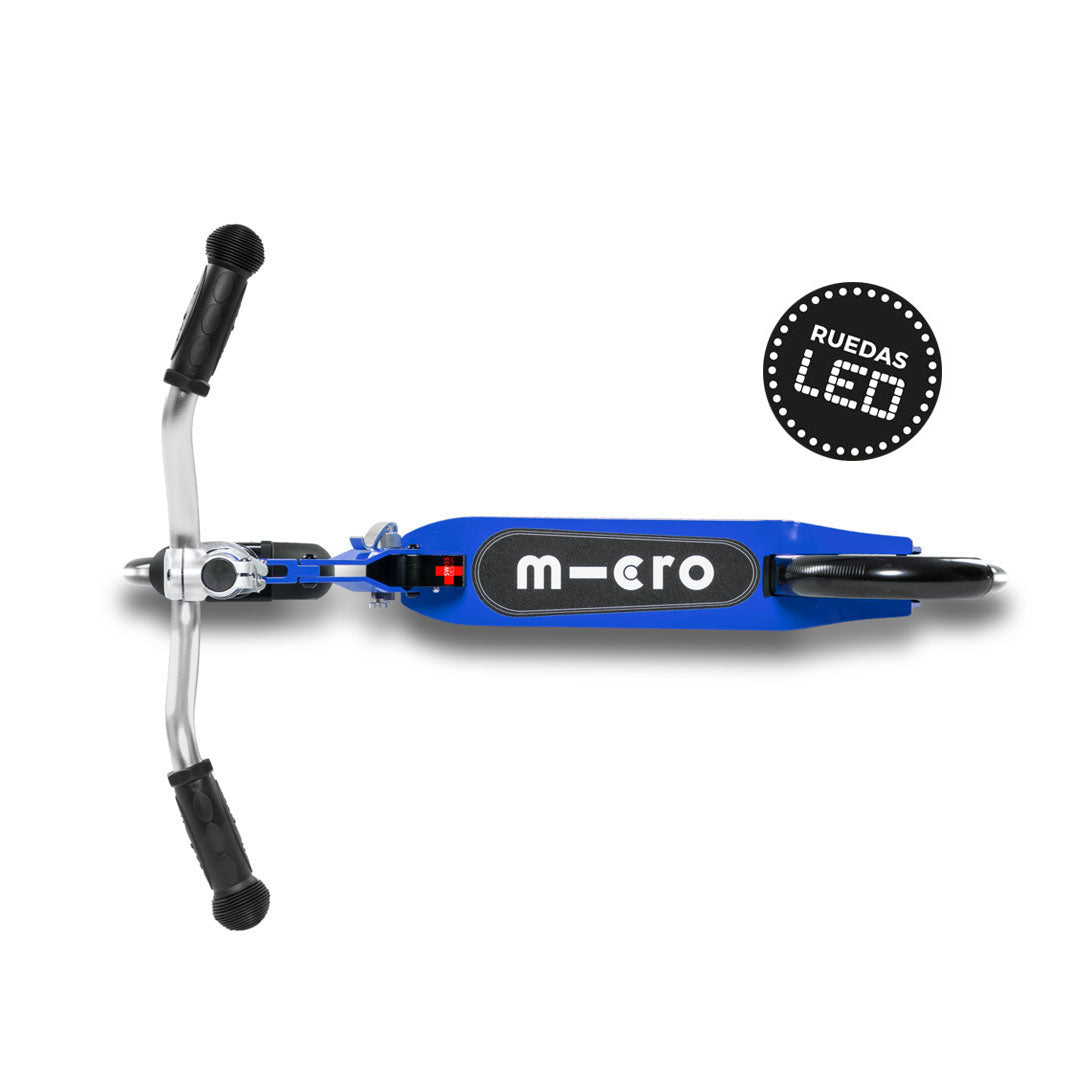 Micro Scooter Adolescentes Crucero LED Azul