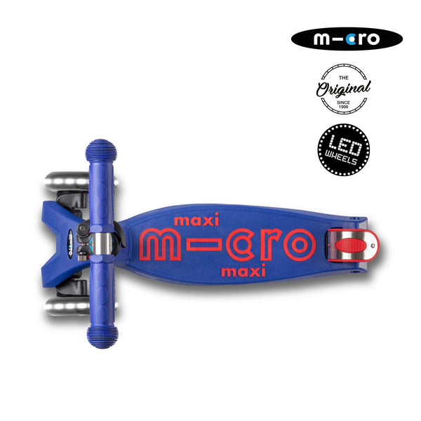 PREVENTA Micro Scooter Maxi Deluxe LED Azul-Rojo