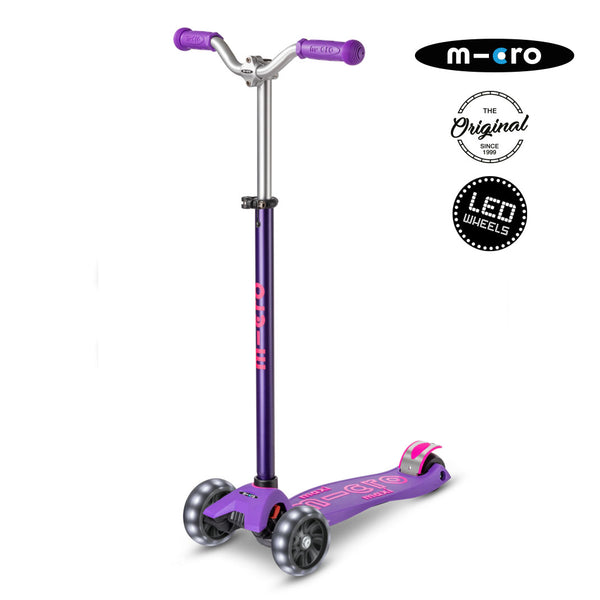 Micro Scooter Maxi Deluxe PRO LED Morado