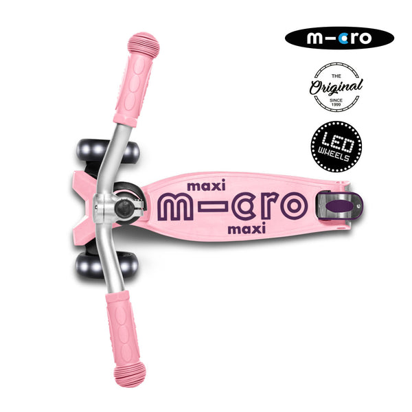Micro Scooter Maxi Deluxe PRO LED Rosa