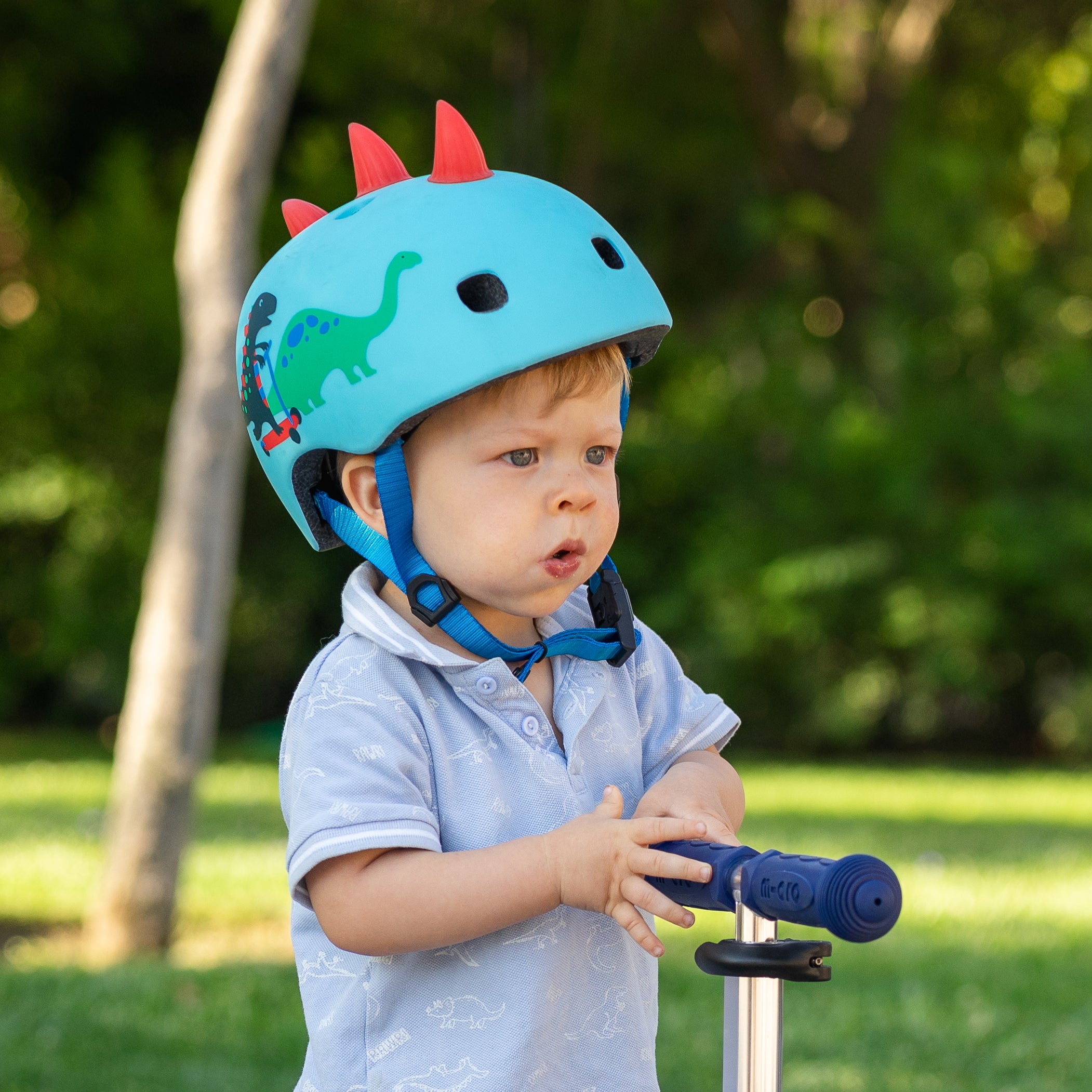 Micro Casco Niño Dino 3D M
